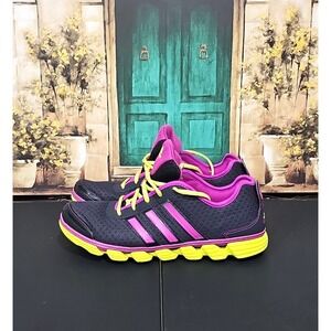 Adidas liquid 2 phanton with Purple and Neon Sneaker Tennis Shoes Women's sz 10
